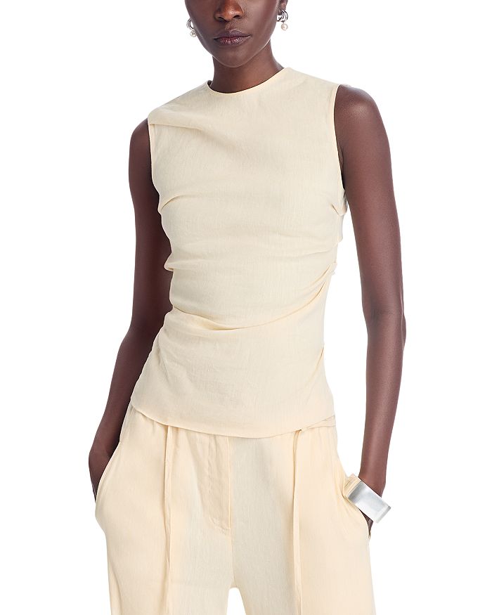 

Анушка Топ Proenza Schouler White Label, коричневый/бежевый