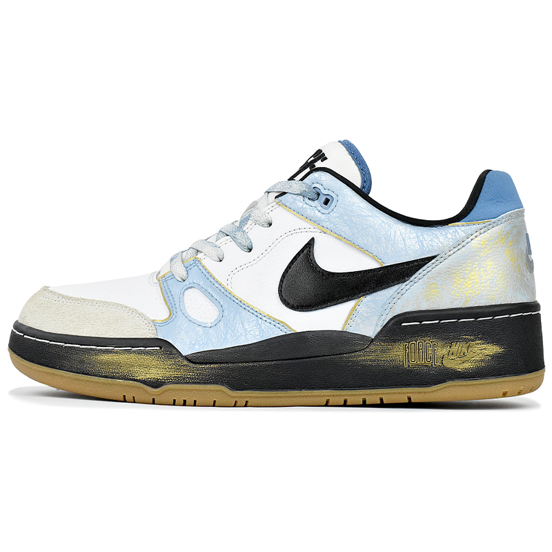 

Полноразмерные устойчивые к истиранию низкие кроссовки для скейтбординга мужские blue white Nike, синий белый