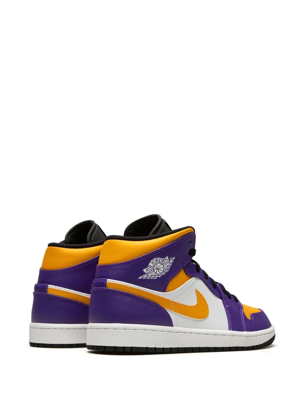 Кроссовки Air  1 Mid Lakers Jordan, фиолетовый — фото 3
