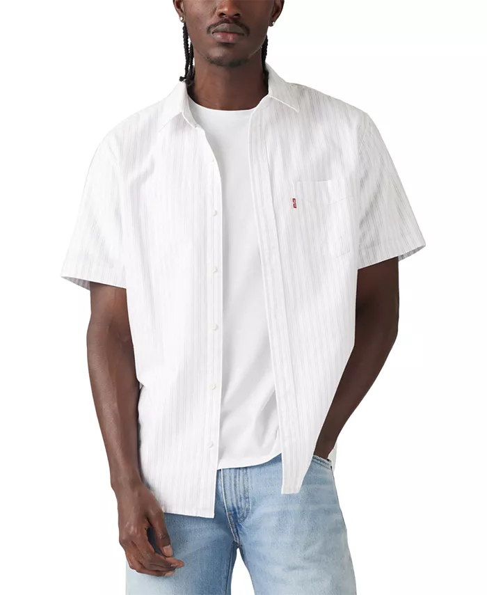 

Мужская классическая рубашка с коротким рукавом и одним карманом, Regular Fit Levi's, мультиколор