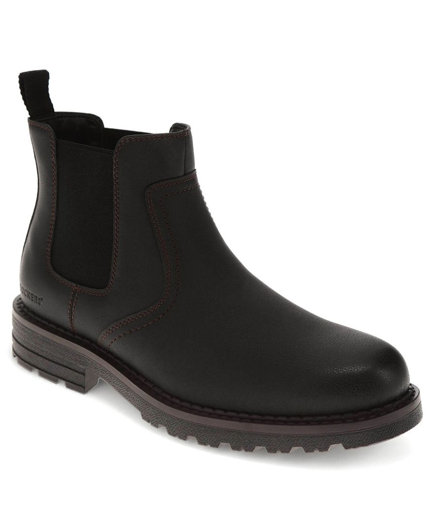 

Мужские ботинки Truman Stain Defender с закругленным носком Dockers, Black