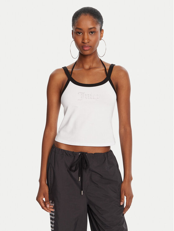 

Топ slim fit Amira JCWCT225302 Juicy Couture, белый
