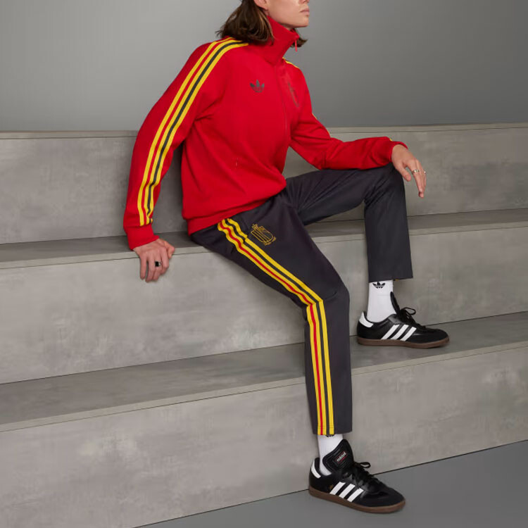 Куртка мужская BELGIUM BECKENBAUER TRACK красная Adidas Originals, красный — фото 2