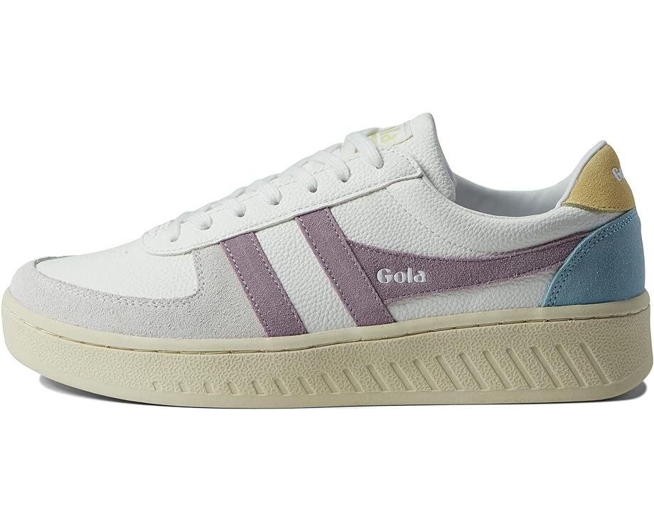 Кроссовки Gola Grandslam Trident, цвет White/Lily/Lemon — фото 4