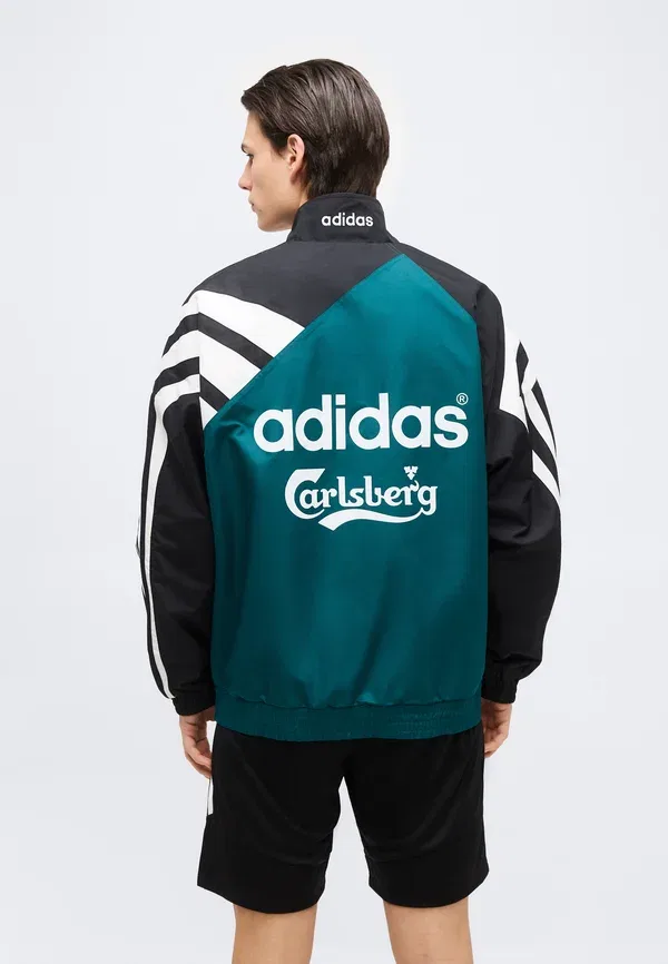 Толстовка Liverpool FC Track 95 Club Wear Adidas Performance, насыщенный зелёный/чёрный — фото 3