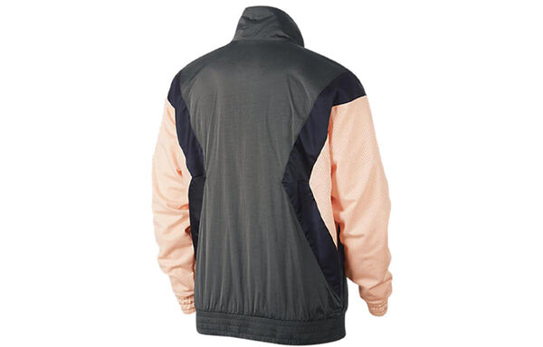 Куртка Air Jordan Flight Casual Sports Long Sleeve Stand Collar Jacket Grey/Pink, серый — фото 2