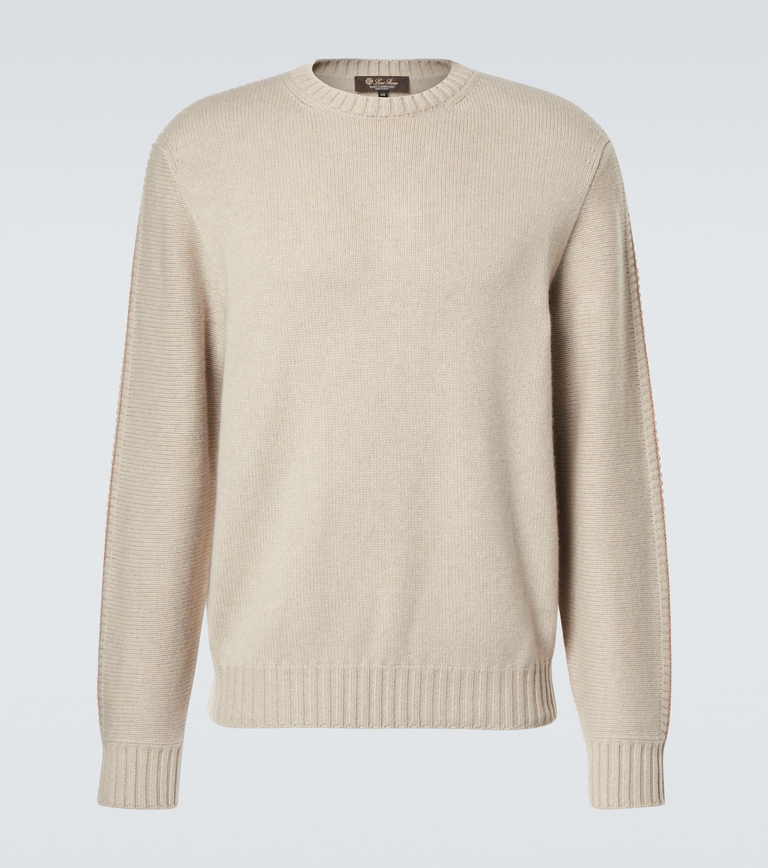 

Свитер из кашемира Cervatto Loro Piana, Ivory Lace Mel-Nutme