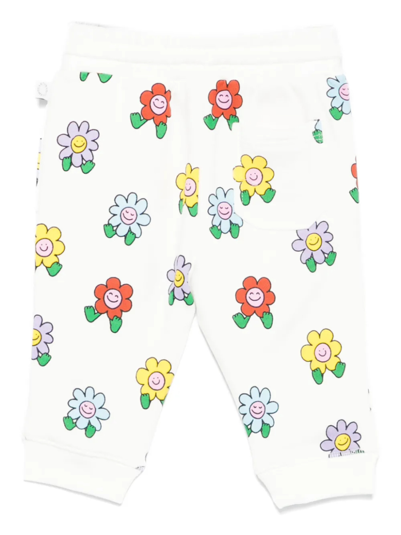 Леггинсы с цветочным принтом Stella McCartney Kids, белый — фото 2
