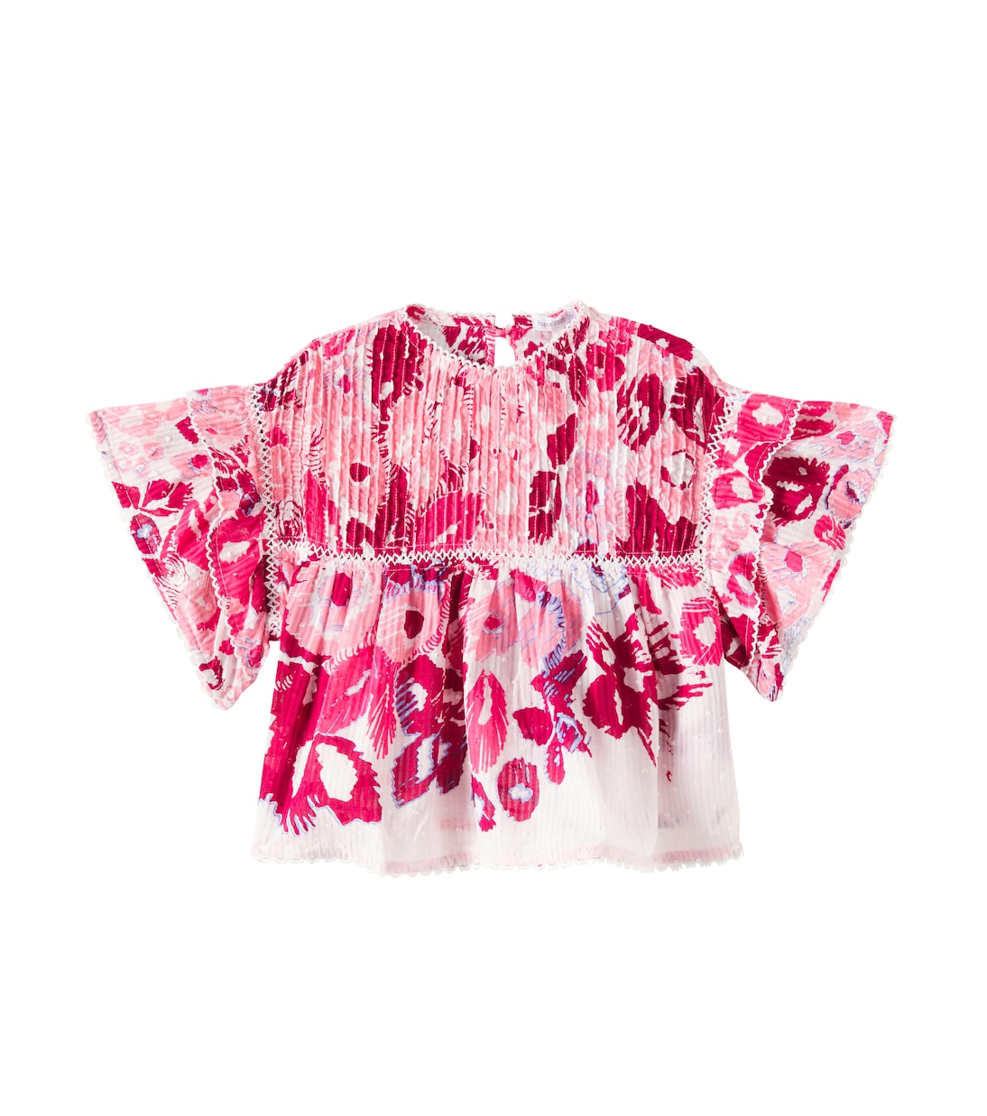 

Шелковый топ Chantal Poupette St Barth Kids, Pink Pencilleo