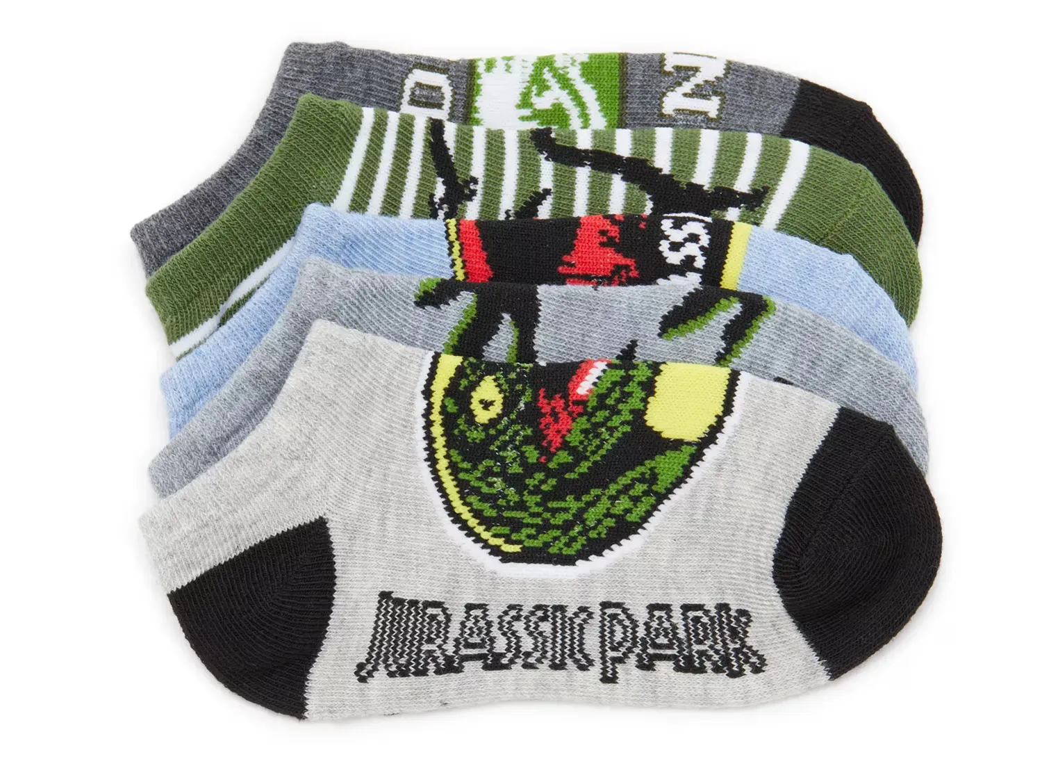 

Носки детские No Show Jurassic Park - 5 пар High Point Design, Grey/Green/Multicolor