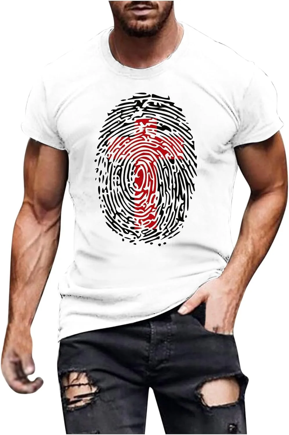 

Футболка с 3D принтом "Иисус на кресте" QUNPIU