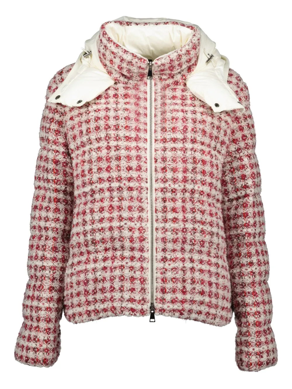 

Стеганая куртка из твида MONCLER, красный