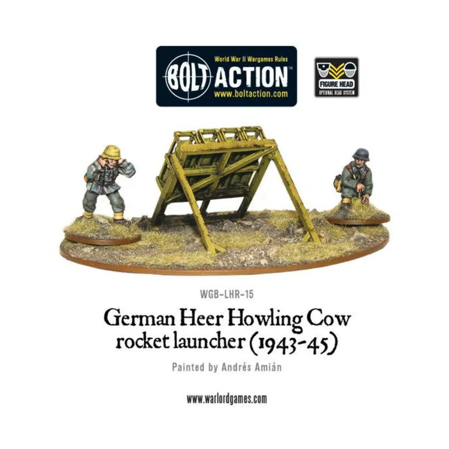 

Немецкая ракетная установка Heer Howling Cow, Bolt Action - German - Heer (28mm)