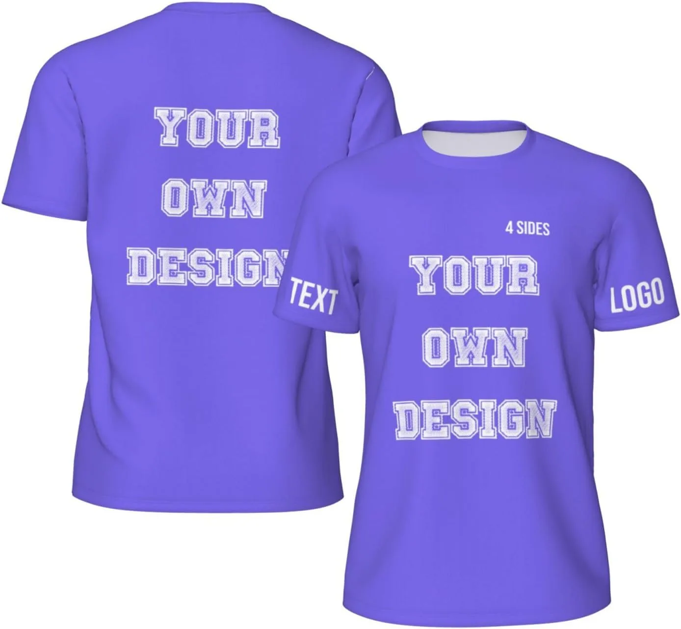 

Футболка Custom с принтом на 4 сторонах, мужская, с логотипом