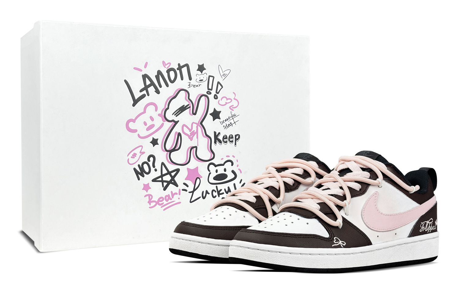 

Court Borough Dream Journey Special Box низкие детские скейтбординг кроссовки Earth Tone для подростков Nike, Earth Tone