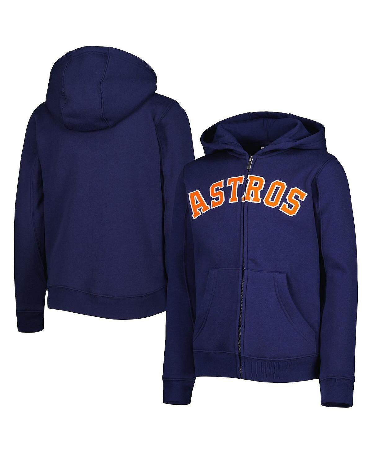 

Темно-синяя флисовая толстовка с молнией во всю длину и надписью Big Boys Houston Astros Outerstuff, Синий, Темно-синяя флисовая толстовка с молнией во всю длину и надписью Big Boys Houston Astros Outerstuff