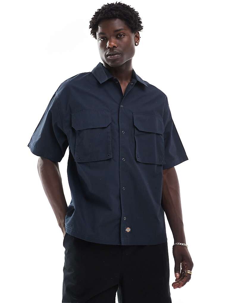 

Темно-синяя футболка с короткими рукавами Dickies Fishersville