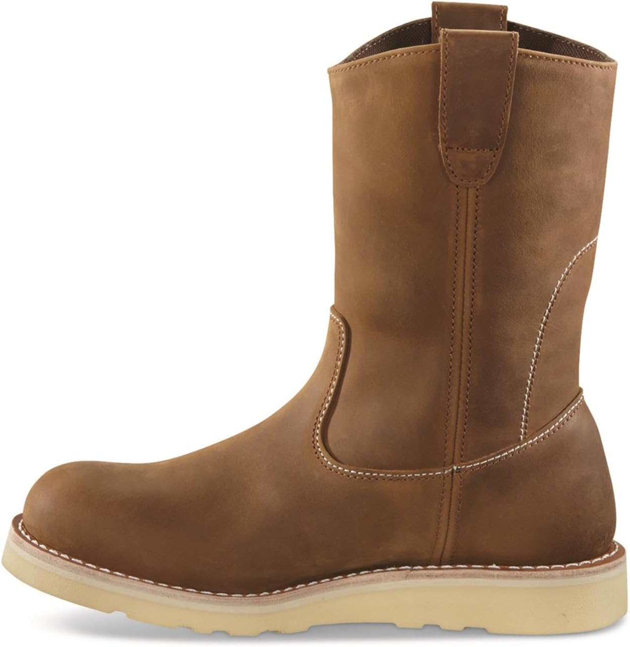 Мужские ботинки Guide Gear Wedge Wellington 25 см, средние по высоте, кожаные, с влагоотводящей подкладкой, коричневый — фото 4