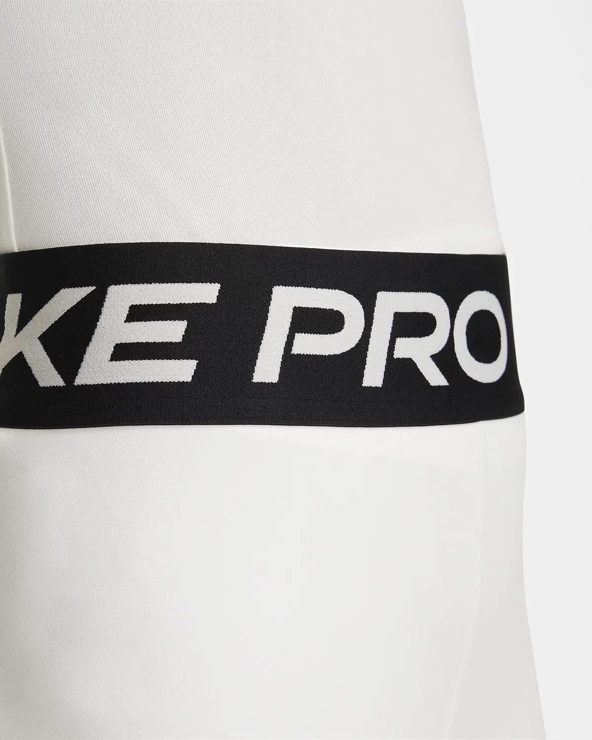 Детские шорты Nike Pro Dri-FIT 5" для девочек, White/Black — фото 4