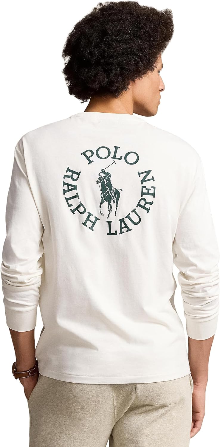 Мужская футболка POLO RALPH LAUREN Classic Fit с логотипом Big Pony, Nevis — фото 2