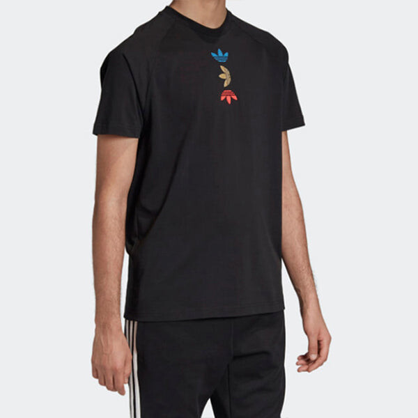 Футболка originals trefoil tee ref/met 'black' Adidas, черный — фото 4
