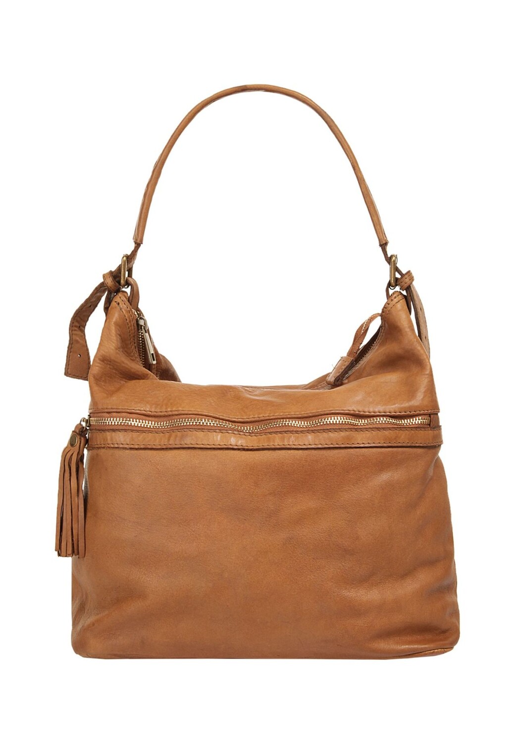 

Шопер, натуральная кожа, сделано в Италии Samantha Look, цвет Cognac