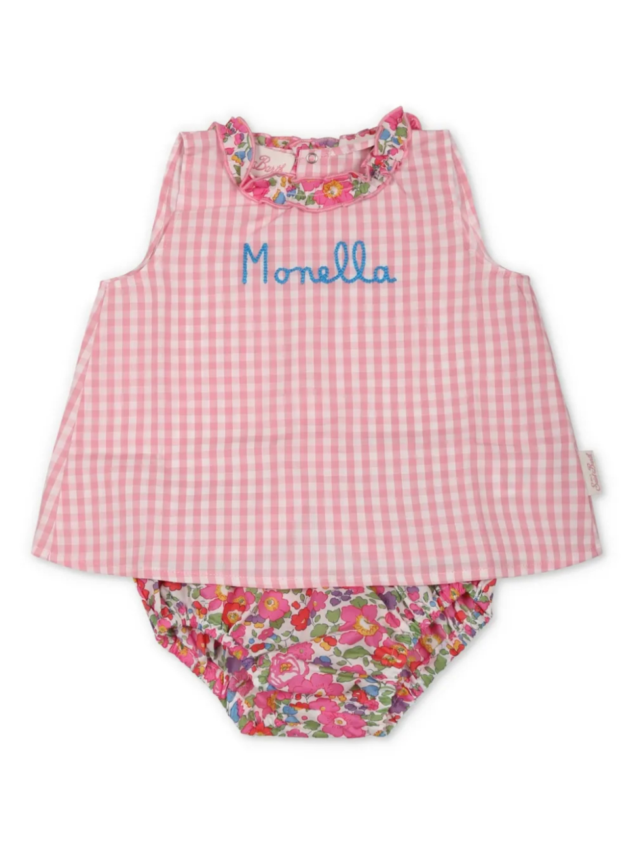 

MC2 Saint Barth Детское клетчатое платье MC2 Saint Barth Kids, розовый