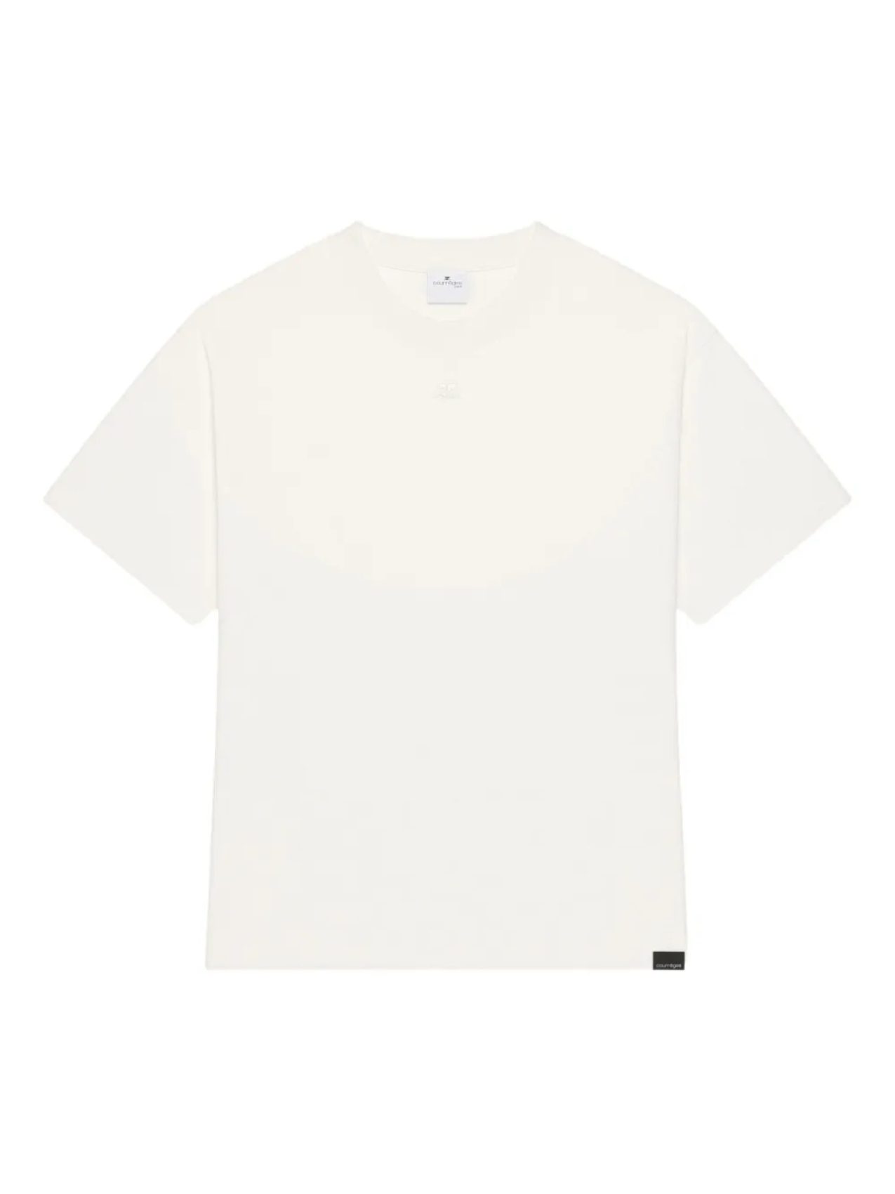 

Футболка с круглым вырезом Courrèges, белый