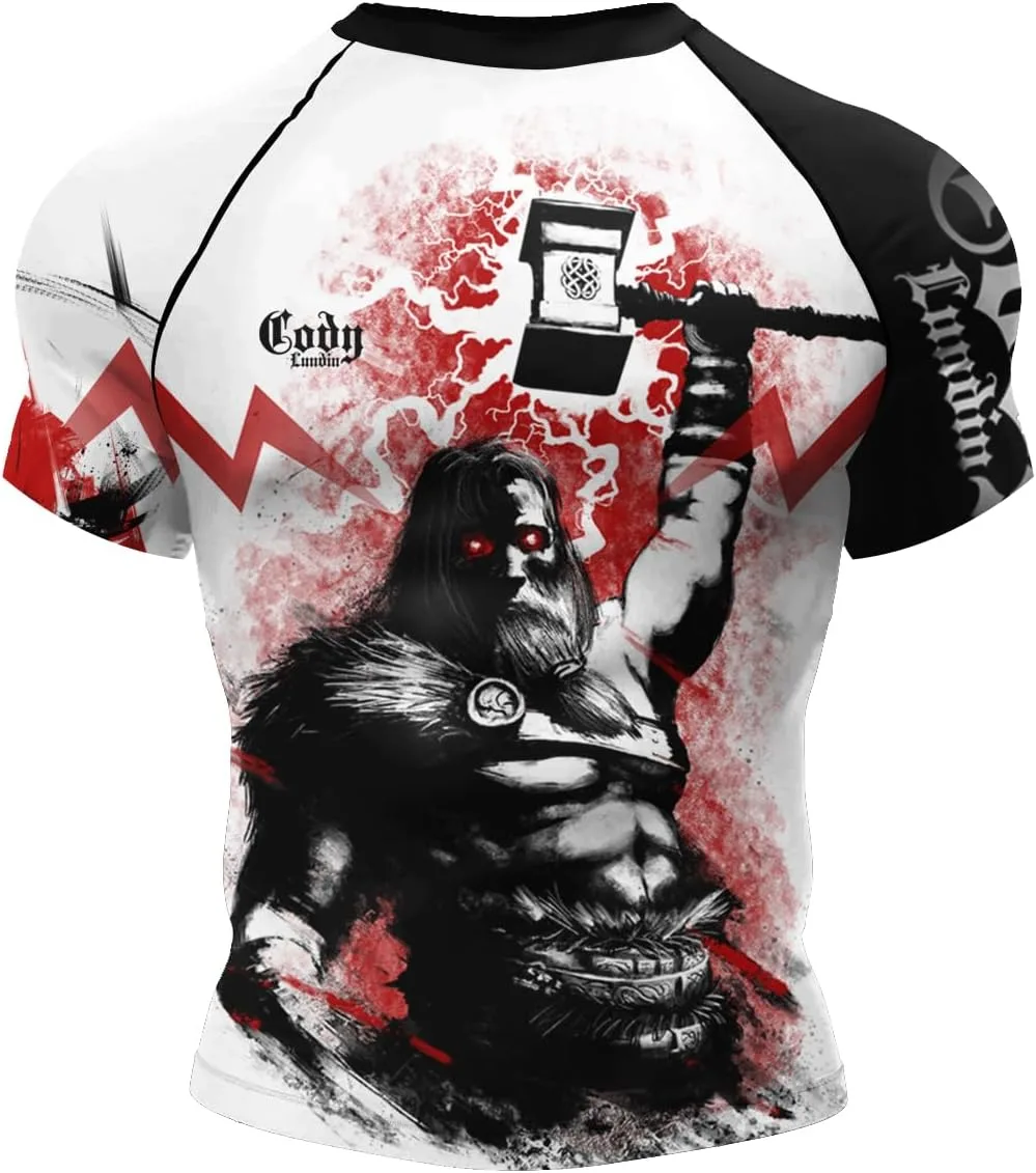 

Мужская компрессионная футболка для бега и тренировок Red Plume