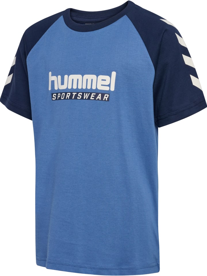 Hummel Футболка с логотипом Hmljr для девочек, голландского синего цвета — фото 4