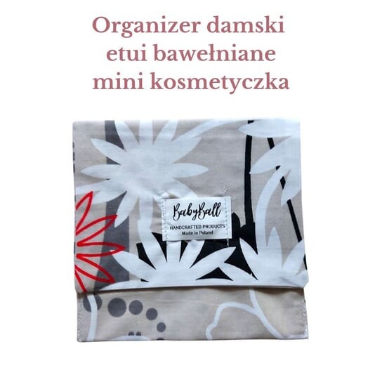 

Женская мини-косметичка-органайзер, красочный хлопковый футляр - ЦВЕТЫ, BabyBall, разноцветный