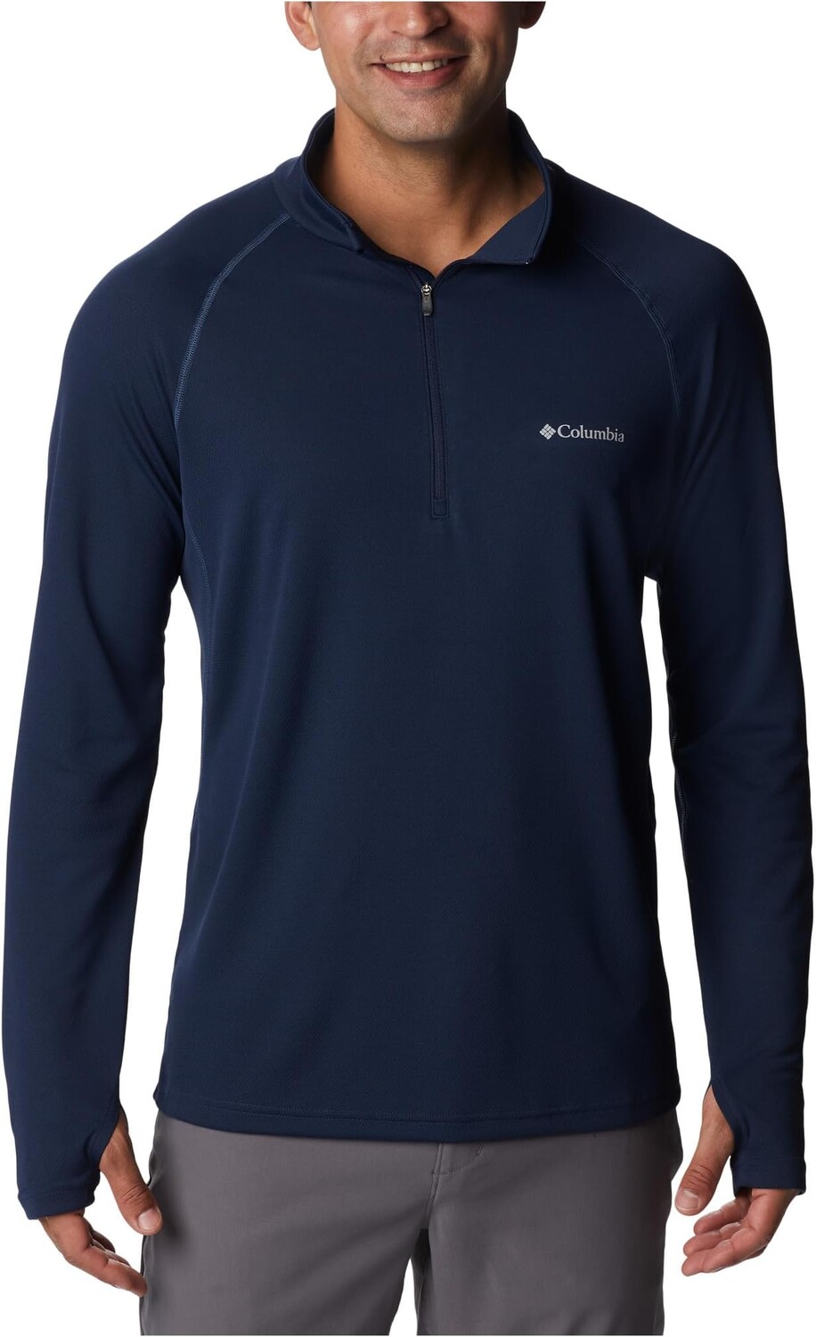 

Рубашка Columbia Narrows Pointe1/2 Zip, цвет Collegiate Navy/Dark Mountain