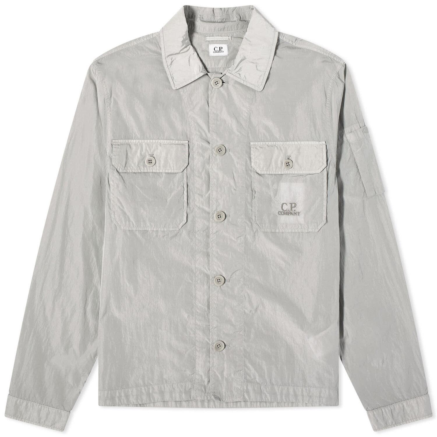 

Рубашка C.P. Company Chrome-R Pocket Overshirt, цвет Drizzle