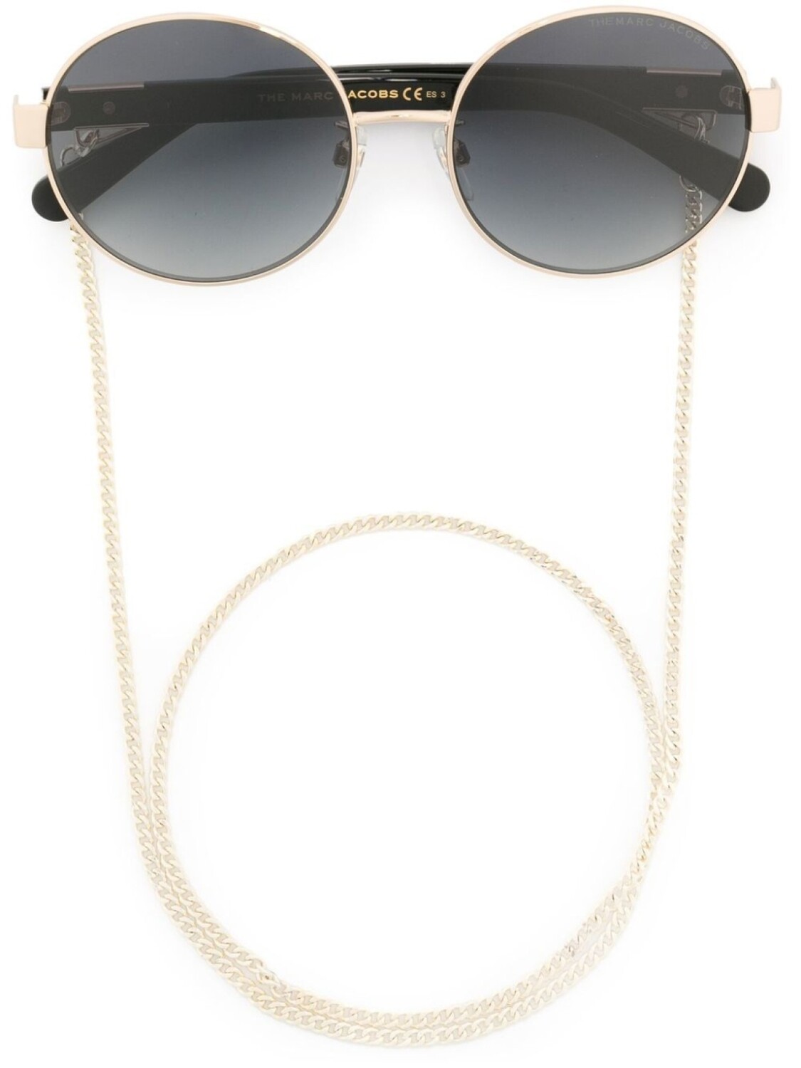 

Солнцезащитные очки в круглой оправе Marc Jacobs Eyewear, золотой