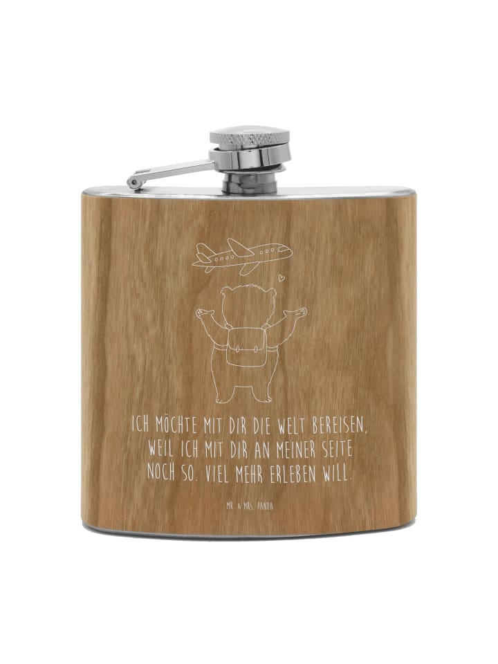 

Mr. & Mrs. Panda Фляга feldflasche Sternzeichen Jungfrau mit Spruch in Braun