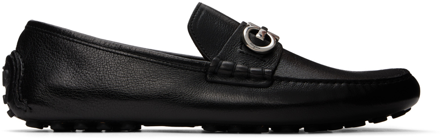 

Мокасины с орнаментом Gancini Ferragamo, черный