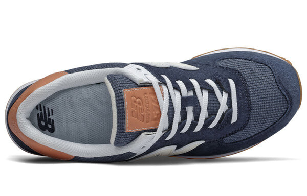 Кроссовки 574 New Balance, белый — фото 3