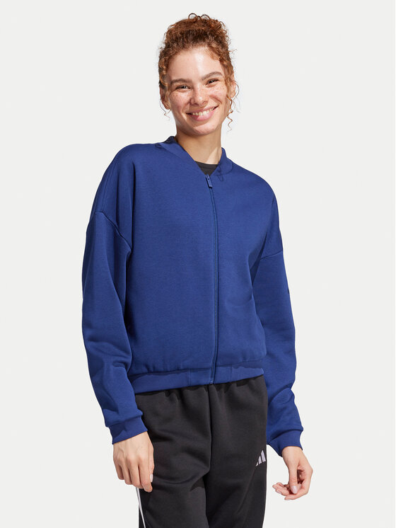 

Свободный крой толстовка Essentials Contemporary Logo JD9968 Adidas, синий