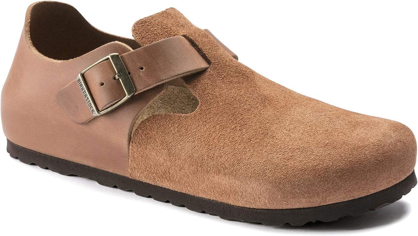 Мужские сабо Birkenstock London, 11-11.5 Wide Women/9-9.5 Wide Men Pecan