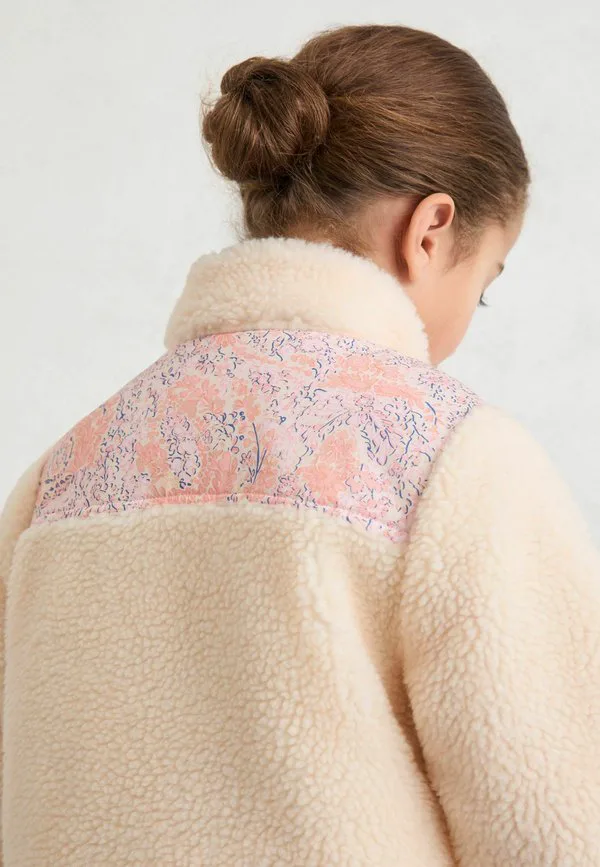 Флисовая куртка fenella с цветочным узором Reiss, Ivory — фото 3