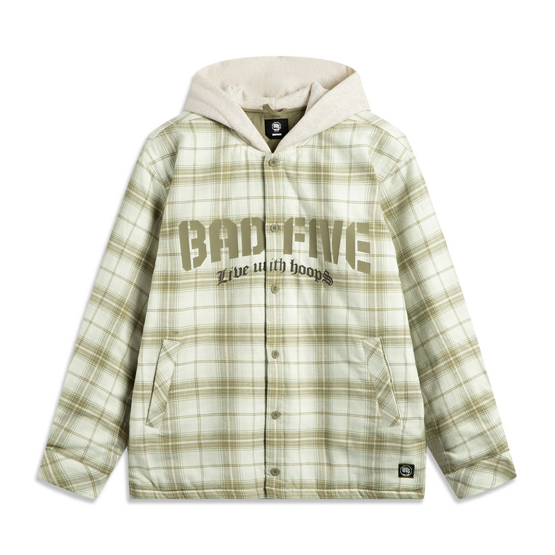 

LINING Пуховик мужской в клетку агарового цвета, Agarwood Green Plaid