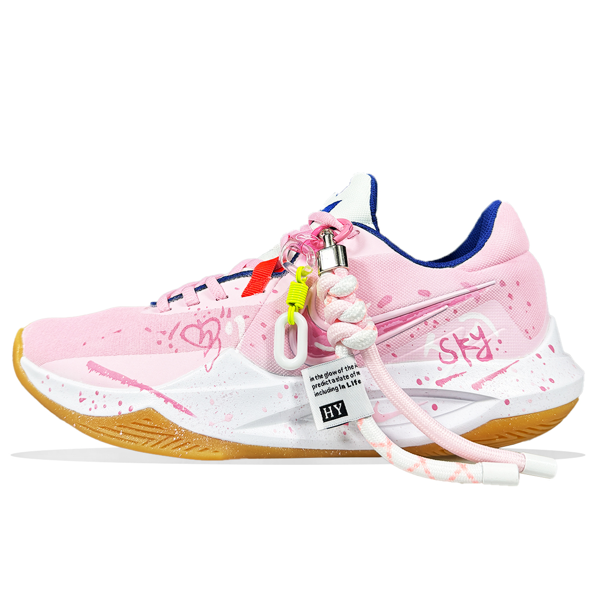 

Nike Баскетбольные кроссовки Precision 6 с противоскользящей подошвой, износостойкие, розовые, мужские