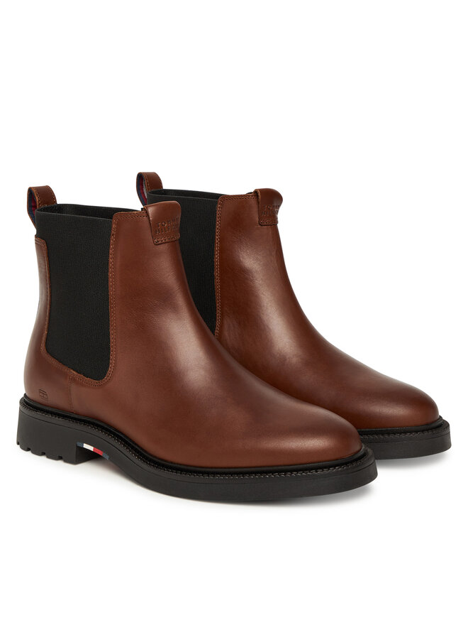 Классические ботильоны Comfort Lwt FM0FM05591 Tommy Hilfiger, коричневый — фото 2
