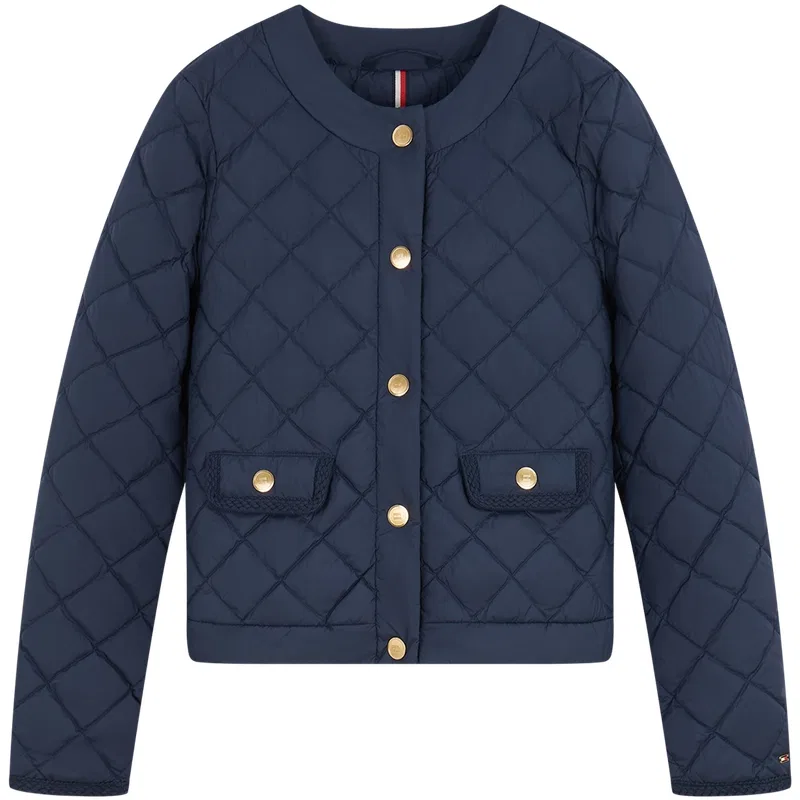 Пуховик женский Tommy Hilfiger темно-синий