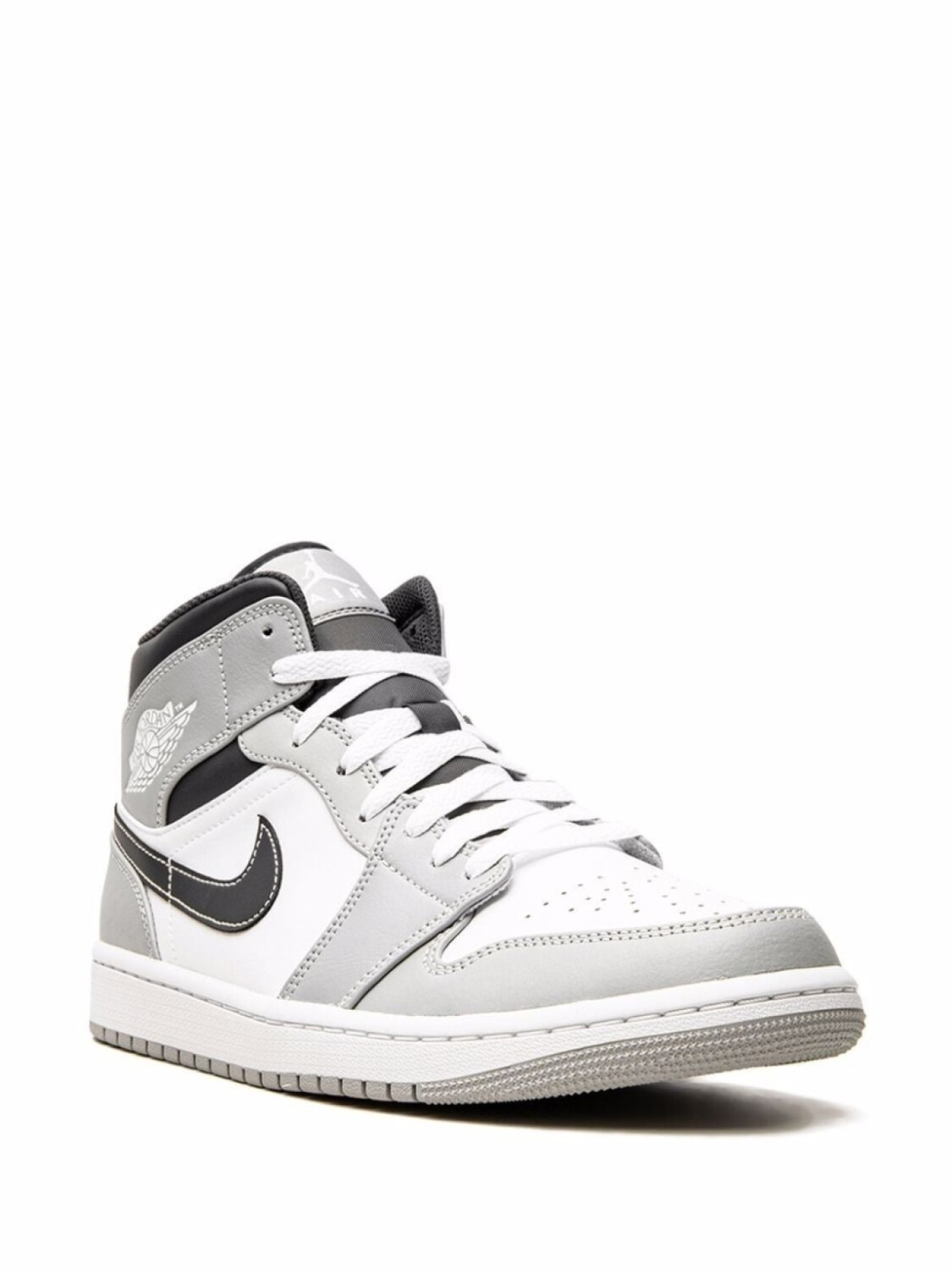 Кроссовки Air 1 Mid Light Smoke Grey 2.0 Jordan, серый — фото 2