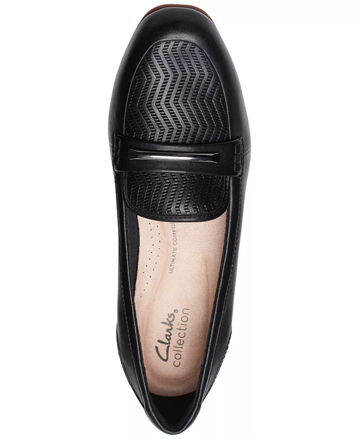 Женские лоферы Juliet Aster без шнуровки Clarks, черный — фото 4