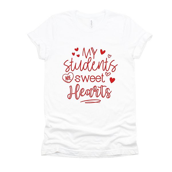 

Футболка с принтом My students are sweet hearts Simply Sage Market, White, Белый, Футболка с принтом My students are sweet hearts Simply Sage Market, White