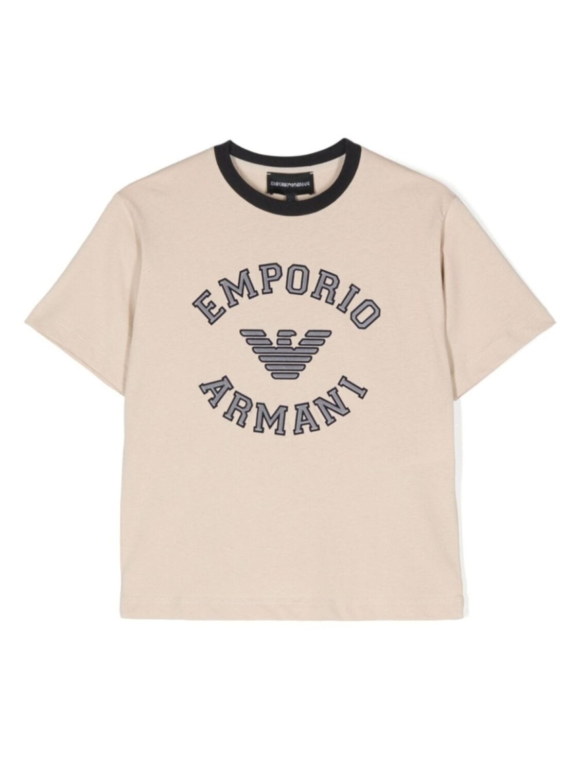 

Emporio Armani Kids футболка с логотипом, нейтральный цвет