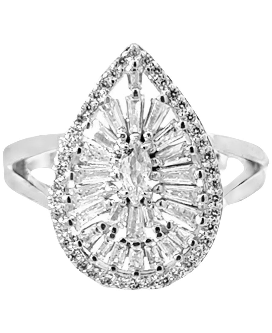 

Эффектное кольцо в форме капли с кубическим цирконием Giani Bernini, Sterling Silver