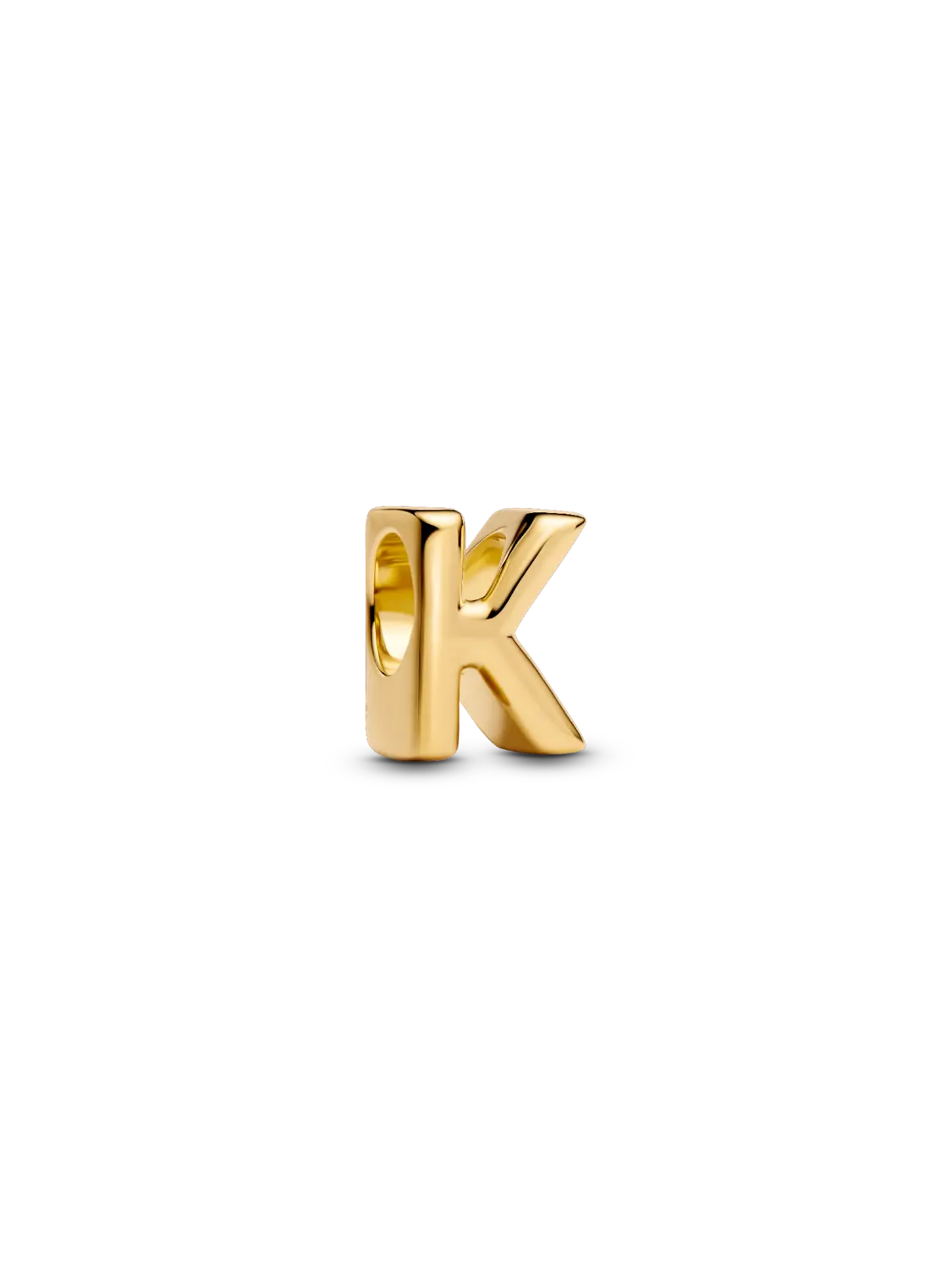 

Подвеска-буква К Pandora, 14-каратное золотое покрытие